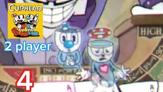 Cuphead Gameplay 2 Player part 4 inkwell III and inkwell hell [upl. by Lucio]