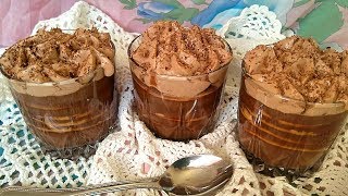 Tarta de galletas y chocolate en vasitos  Tarta de la abuela en vasitos  El Dulce Paladar [upl. by Etnuhs462]