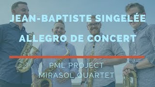 Mirasol Quartet performs JeanBaptiste Singelées quotAllegro de Concertquot [upl. by Leahcimed818]