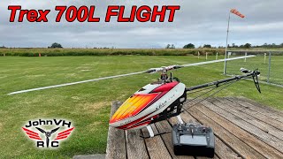 Noob flies a giant helicopter Align Trex 700L 12s [upl. by Niwrad]