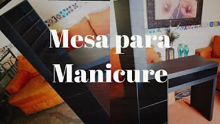 COMO hacer una MESA para MANICURA😱 con solo una hoja de MDF facil paso a paso 😱 [upl. by Ynabe920]