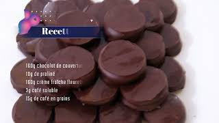 Apprendre la chocolaterie quotPalet caféquot [upl. by Langille]