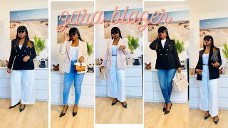 2 BLAZER ZARA HAUL  TRY ON  6 LOOKS  NOUVELLE COLLECTION zara haul fashion ootd style ffm [upl. by Schild173]