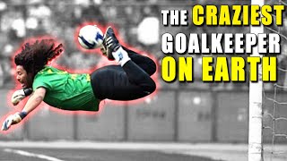 The Crazy World of Rene Higuita  Scorpion Kick Sweeper Keeper football highlights soccer [upl. by Flip]