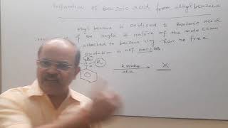 Preparation of Benzoic acid from alkyl benzene [upl. by Ggerk976]