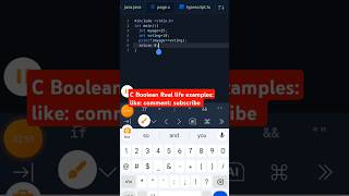 C Boolean Real life Examples shorts cboolean real life printfinclude int main coding [upl. by Reube]