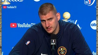 Nikola Jokic previews Game 3 FULL Interview  2023 NBA Finals Media Day [upl. by Wendelina]