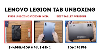 Lenovo Legion Tab UNBOXING  First Flipkart Sale Unit 😍😍😍  SD 8 Plus Gen 1  Best For BGMI [upl. by Nyroc]