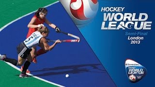 Argentina vs China  Womens Hockey World League London 34th 30613 [upl. by Ddahc562]