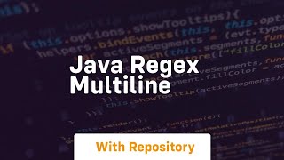 java regex multiline [upl. by Tori]