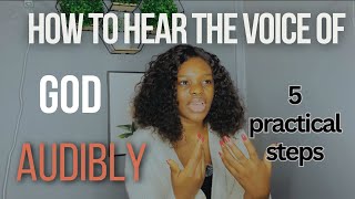 HOW TO HEAR THE VOICE OF GOD AUDIBLY  5 Practical Steps Martha Chishimba marthachishimba pray [upl. by Hylan605]