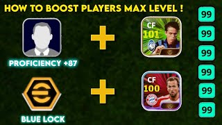 HOW TO BOOST FREE PLAYERS MAX LEVEL  EFOOTBALL 2024 MOBILE [upl. by Anne-Marie]