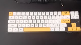 LTC NB 681 Nimbleback  Honey and Milk themed keycaps [upl. by Whitson]