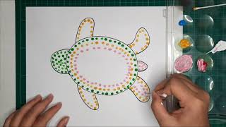 Dotted Painting  Aboriginal Art for Kids [upl. by Werdn664]