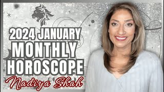 ♌️ Leo January 2024 Astrology Horoscope by Nadiya Shah [upl. by Ellerd]