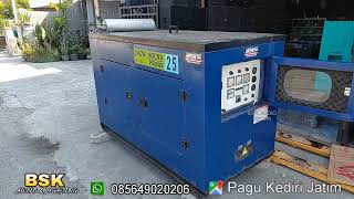 GENSET SILENT MITSUBISHI 25KVA  LANGSUNG TEST BEBAN [upl. by Lua]