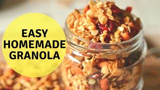 Granola Recipe  How to make Granola at Home Hindi [upl. by Basilius550]