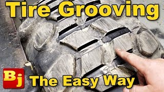 Easy Regrooving a Tire  Using a Tire Groover and other Tools [upl. by Adiaros]