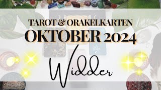 ♡ WIDDER ☆ Emotionale Freiheit Beruhigung amp Wachstum ☆ Oktober 2024 ☆ Tarot und Orakelkarten ♡ [upl. by Nadual]