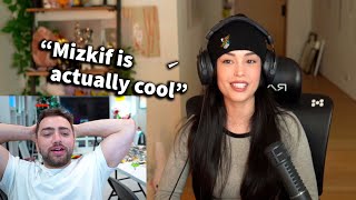 Mizkif reacts to Valkyrae without RFLCT jokes [upl. by Portia]