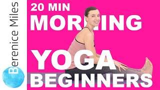 EASY MORNING YOGA to WAKE UP 20 minute Gentle Morning Hatha Yoga for Beginners [upl. by Lladnar769]