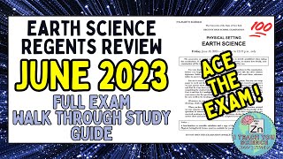 June 2023 Earth Science Regents Exam Full QuestionbyQuestion Walkthrough [upl. by Aneleve]