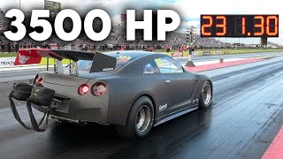 3500 HP Nissan GTR Runs INSANE 6s 14 Mile At TX2K24 Finals [upl. by Rein]