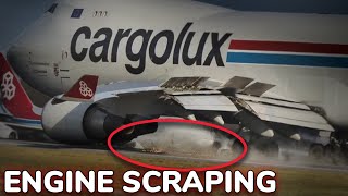 Cargolux Boeing 747 Pod Strike In Luxembourg  What We Know So Far [upl. by Ardnuasac]