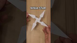 HOW TO MAKE NINJA STAR SHURIKEN ORIGAMI PAPER CRAFT  PAPER NINJA WEAPON STAR [upl. by Ellerrehs]