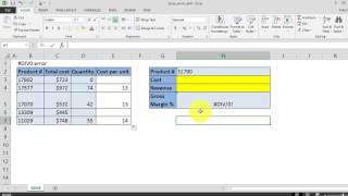 How To remove the DIV0 Error in Excel [upl. by Schroer]