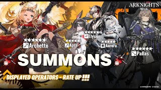 Arknights Summoning on Archetto amp Pallas Banner [upl. by Vanden]