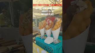 Waterfront Night Market Toronto 2022 Pan Asian Food and Craft Beer Festival shorts [upl. by Niraa]