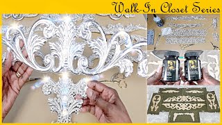 Glam Furniture Appliques  DIY WalkIn Closet Custom Design Series 3 [upl. by Atiekan]