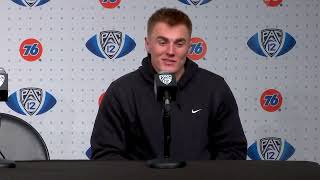 Bo Nix Postgame Press Conference  2023 Pac12 Football Championship Game [upl. by Santiago]