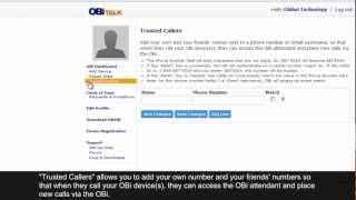 OBiTALK Web Portal Tour [upl. by Tarkany]