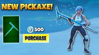 ICICLE PICKAXE REVIEW  Best 500 VBucks Pickaxe Fortnite Battle Royale [upl. by Reiko]