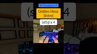 Golden Hour Easy Roblox Piano Tutorial [upl. by Appleby]