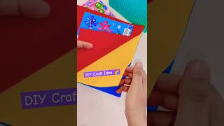 DIY craft idea 🌈 easy paper craft stationery school craft best out of waste diy coin box shorts [upl. by Foss]