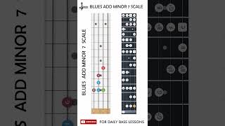 C Blues add minor 7th scale On Bass chamisbass basslessons [upl. by Aisereht881]