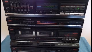 Fisher Sound System CA857 Amplifier FM857 Tuner AD857 CD CRW857 Deck [upl. by Clapp350]