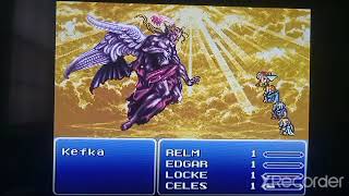 SNES Final Fantasy III Defeating Kefka [upl. by Darcy]