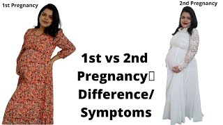 1st vs 2nd Pregnancy🤰Difference Baby Boy 👦 and Girl Symptoms Reality  PreetiPranav [upl. by Ettigirb]