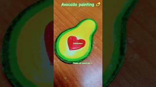 🥑Avocado painting 🥑shorts avocado diy ytshorts 🥑painting 🥑 [upl. by Ahsienahs]