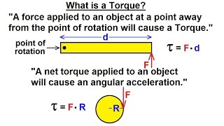 Physics 15 Torque Fundamentals 1 of 13 What is Torque [upl. by Marj201]