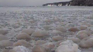 11116  Lake Superior Ice Balls  Sand Point  Munising MI [upl. by Meneau]