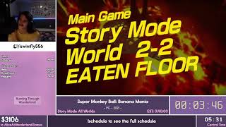 Super Monkey Ball Banana Mania Story Mode All Worlds by iswimfly in 3828  Running Through Wonde [upl. by Uella]