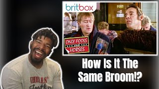 AMERICAN REACTS TO Triggers Well Maintained Broom  Only Fools and Horses [upl. by Inalaehon717]