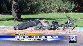 Yreka approves first reading of camping ban [upl. by Awra687]