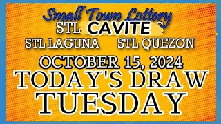 STL CAVITE STL LAGUNA STL QUEZON TODAY DRAW OCTOBER 15 2024 [upl. by Daisey]