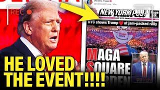 YIKES Trump Goes ALL IN on NY MSG Awful RALLY [upl. by Eannej]